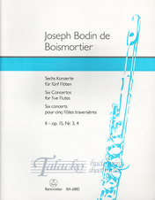 Six Concertos for five Flutes Book 2: op. 15/3,4